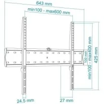 TooQ LP4170F Suporte de parede fixo AISATV0161TOOQ