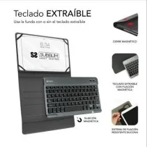 Capa com Subblim Keytab Pro Bluetooth Teclado Tablets de 10.1 ' SUB-KT2-BT0001SUBBLIM