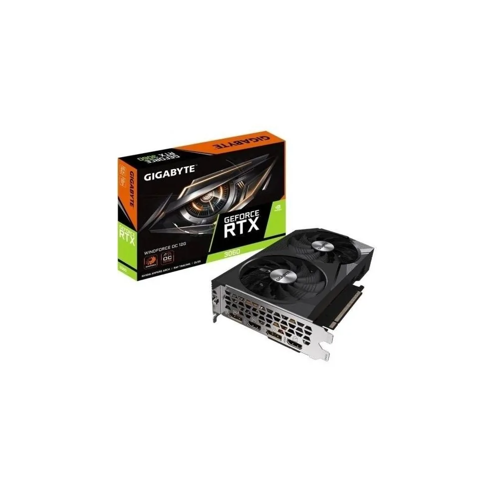 Gigabyte GeForce RTX 3060 WINDFORCE OC de GIGABYTE en oferta | Tarjetas Graficas | Portes grátis