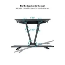 Soporte de Pared Giratorio de TOOQ en oferta | Soportes TV | Portes grátis