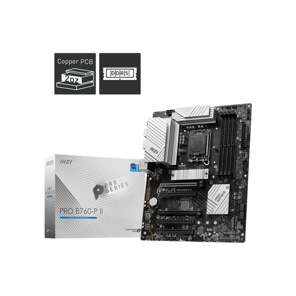 Placa Base Msi Pro B760-P II de MSI en oferta | Placas Base | Portes grátis