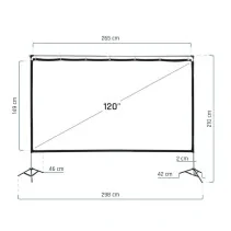 Pantalla exterior portable Iggual  de IGGUAL en oferta | Pantallas | Portes grátis
