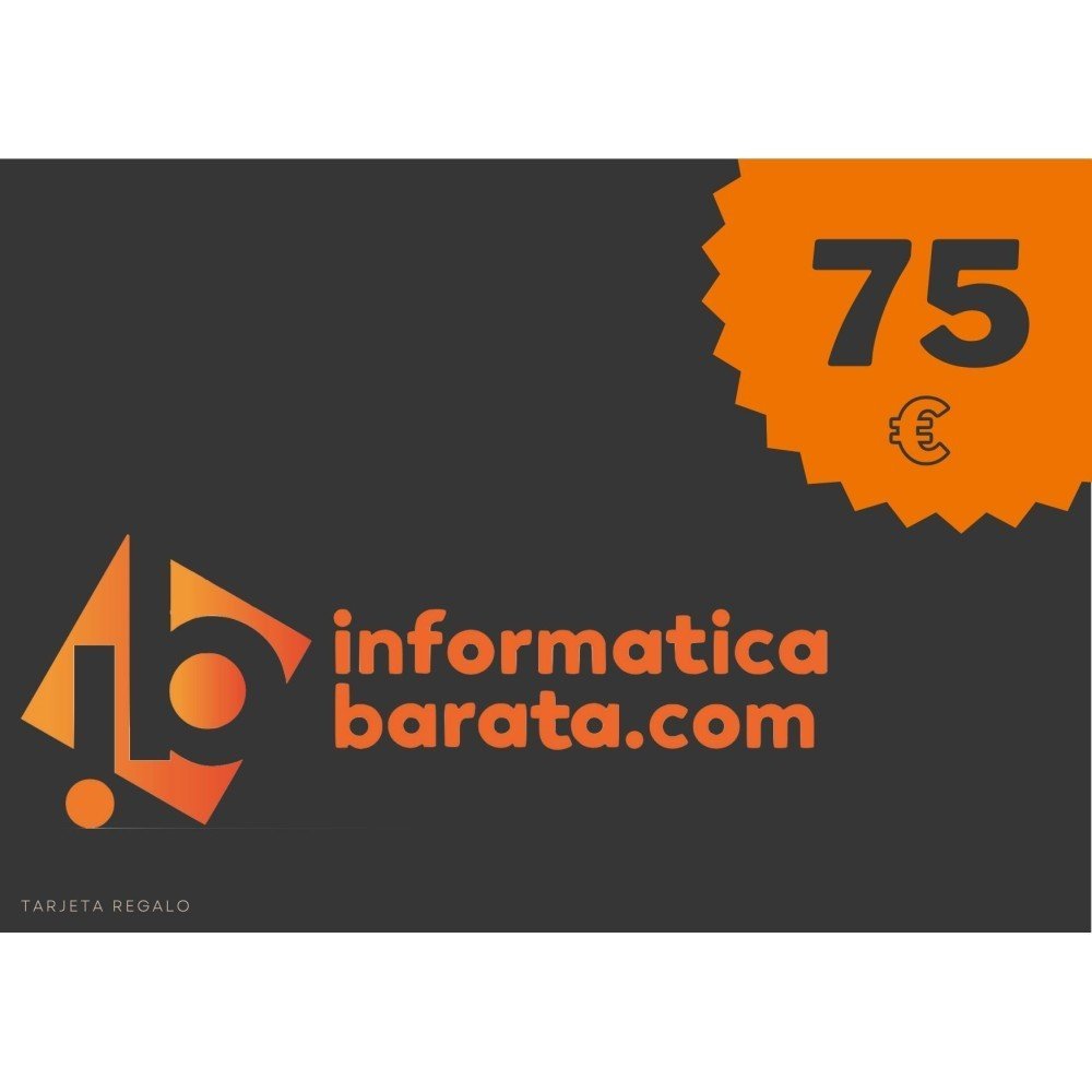 Cartão de presente de 75€ para informaticabarata.com Entrega de código imediatamente por e-mail ao fazer a compra. Se você in... Cartão de presente de 75€ para informaticabarata.com Entrega de código imediatamente por e-mail ao fazer a compra. Se você in...