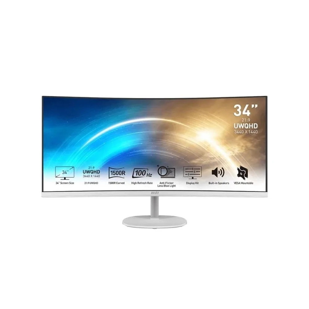 MSI MP341CQW Monitor34" UWQHD VGA HDMI MM curv de MSI en oferta | Monitores | Portes grátis