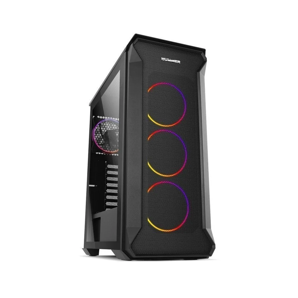 Gabinete para PC Nox ATX Hummer Quantum ARGB ICACSM0566NOX