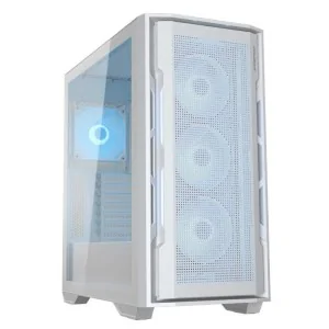 Boîte Cougar Miditorre Uniface Rgb Blanc de COUGAR en oferta | Boîtes - Tours | Portes grátis