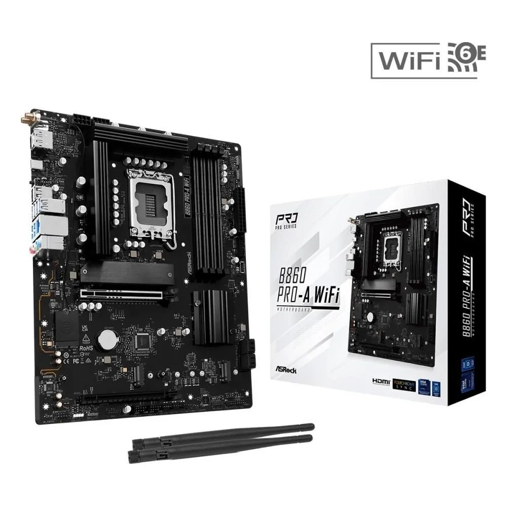 Carte mère Asrock B860 Pro-A WiFi de ASROCK en oferta | Cartes mères | Portes grátis