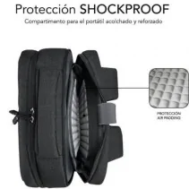 Mochila Subblim Traveller Airpadding Backpack para Portátiles hasta 15.6 Puerto USB/ Gris de SUBBLIM en oferta | Mochilas para Portatil | Portes grátis