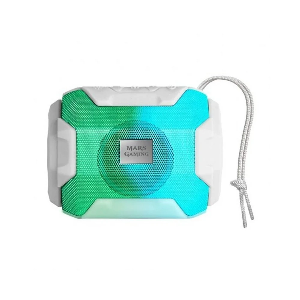 Marte jogos Altavoz BLUETOOTH RGB MSBAX 10W WHITE MAUAPO0472MARS GAMING