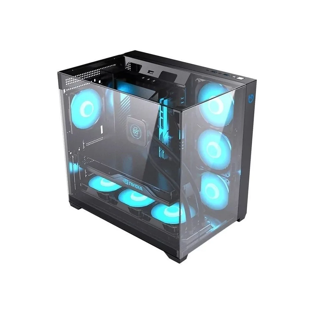 Hiditec Caja Atx Gaming Sky Black USB 3.1 TYPE-C de HIDITEC en oferta | Cajas - Torres | Portes grátis