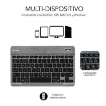 Capa com teclado subblim keytab pro bt para tablets galáxia samsung a9+ SUBKT3-BTS060SUBBLIM