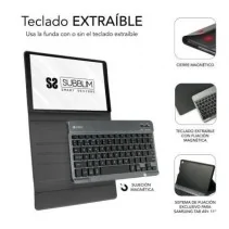 Étui clavier Subblim Keytab Pro BT pour tablettes Samsung Galaxy A9+ de SUBBLIM en oferta | Étuis pour tablettes | Portes grátis