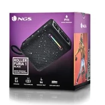 NGS Altavoz Rollerfuria1 BT RGB IPX6 Negro 15W de NGS en oferta | Altavoces Bluetooth | Portes grátis