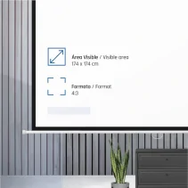 Écran manuel Iggual 100" de IGGUAL en oferta | Écrans | Portes grátis