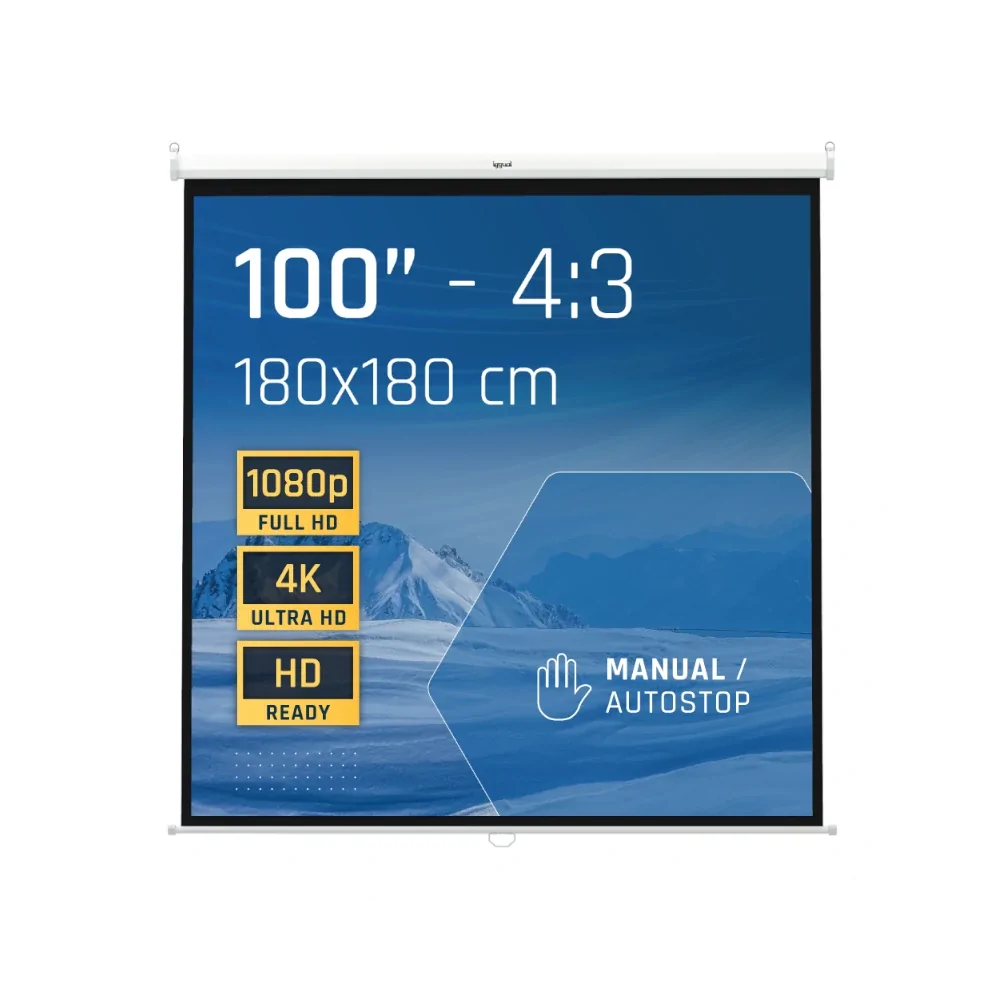 Écran manuel Iggual 100" de IGGUAL en oferta | Écrans | Portes grátis