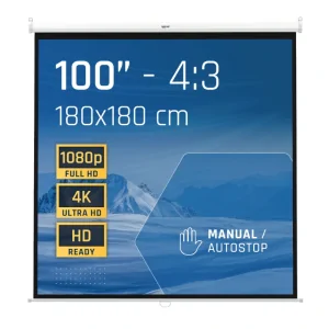 Écran manuel Iggual 100" de IGGUAL en oferta | Écrans | Portes grátis