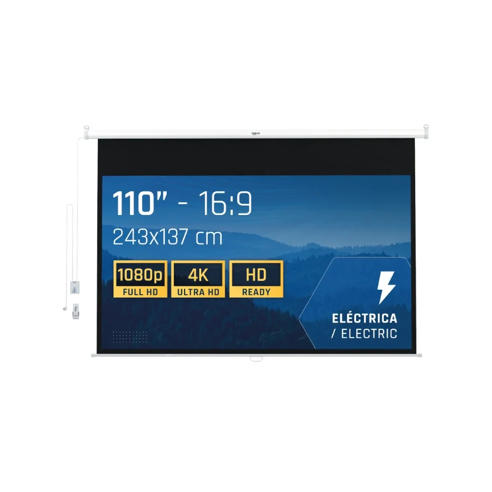 Écran électrique Iggual 16:9 de IGGUAL en oferta | Écrans | Portes grátis
