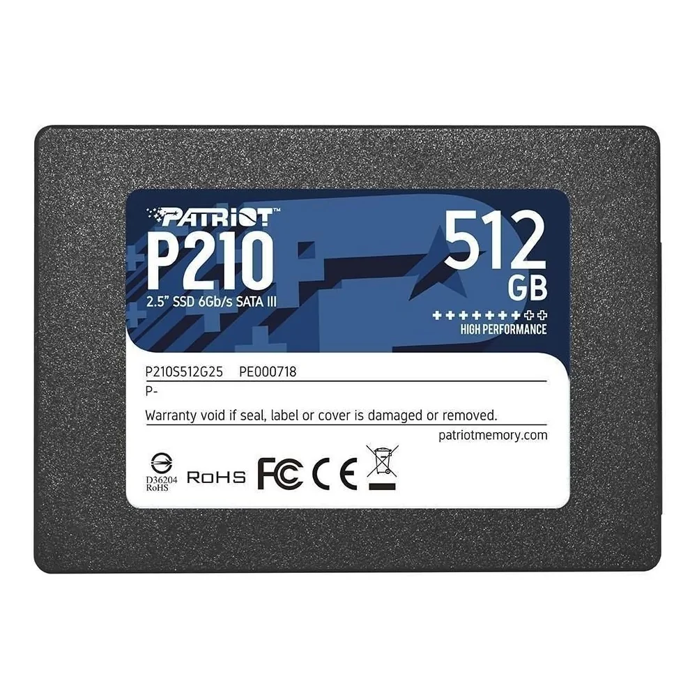 Disque dur SSD Patriot P210 de 512 Go de PATRIOT en oferta | Disques durs | Portes grátis