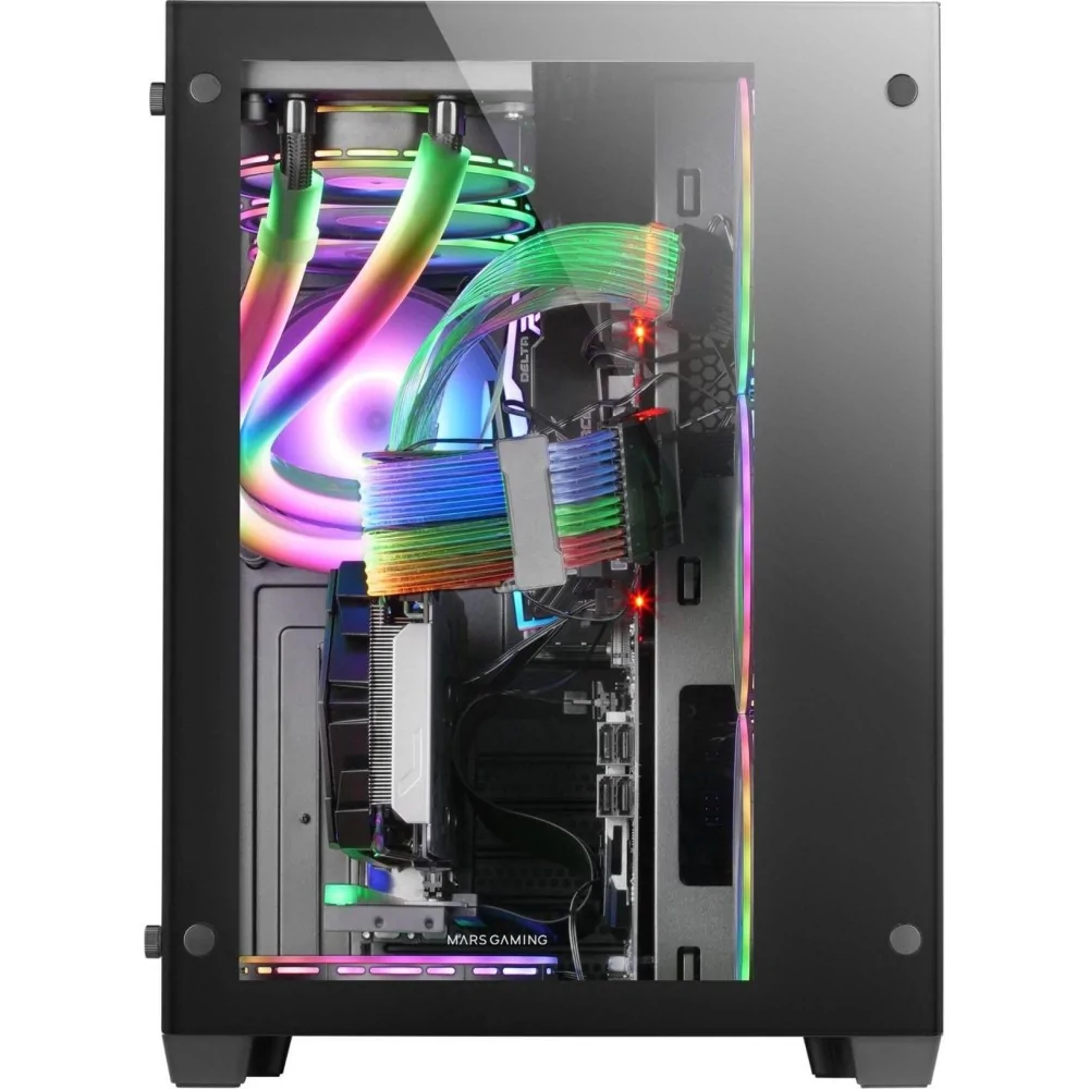Mars Gaming Torre E-ATX MCV3 Premium XXL Black de MARS GAMING en oferta | Cajas - Torres | Portes grátis
