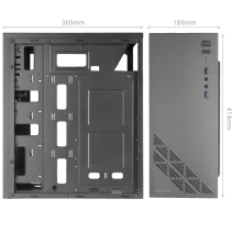 MARS GAMING Semitorre MC100 FRGB USB 3.0 Preto ICACSM0689MARS GAMING
