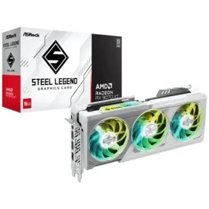 Placa de vídeo ASRock Radeon RX 9070 XT Steel Legend 16 GB GDDR6