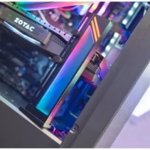 Suporte para placa de vídeo Mars Gaming MCA-GCB RGB (preto)