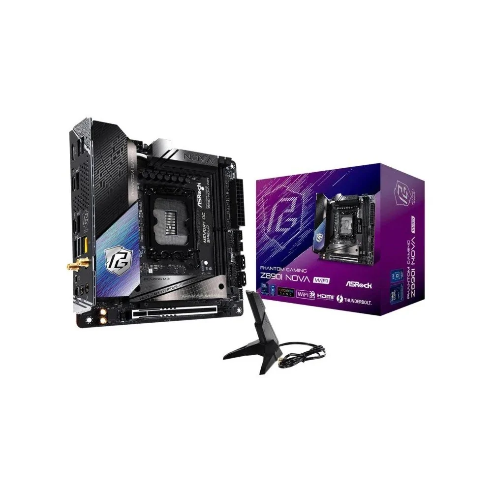 Carte mère ASRock Z890I Phantom Gaming Nova de ASROCK en oferta | Cartes mères | Portes grátis