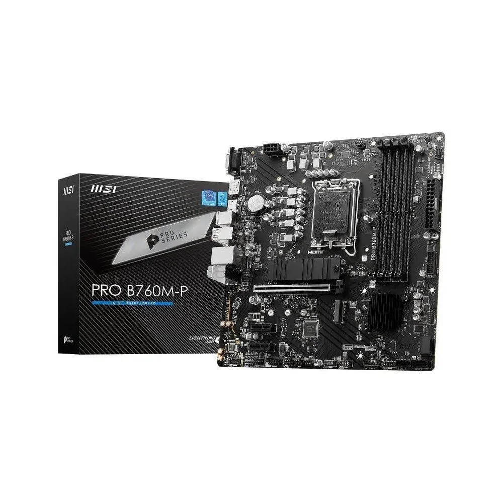Motherboard MSI Pro B760M-P DDR4 Intel LGA 1700 Micro ATX