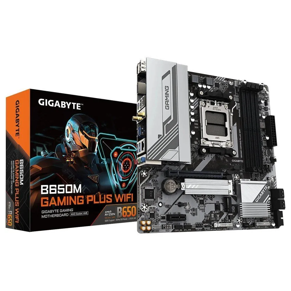 Gigabyte B650M Gaming Plus WiFi AM5 Micro ATX Motherboard