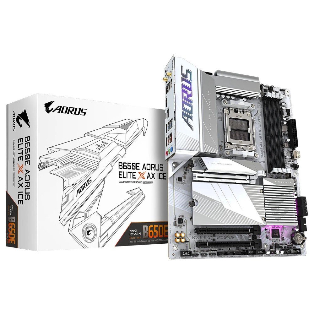 Placa Base Gigabyte B650E Aorus Elite X Ice AM5