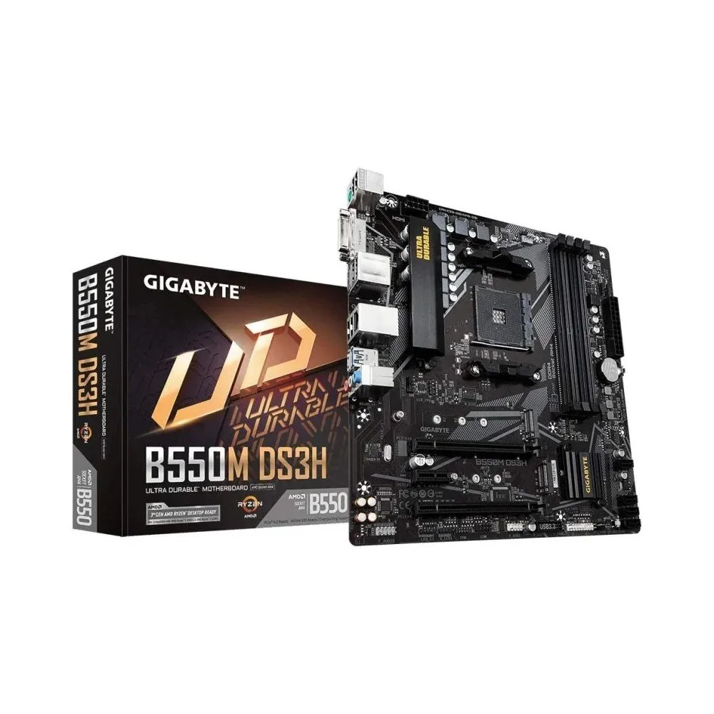 Gigabyte B550M DS3H AC R2 AM4 Micro ATX Motherboard