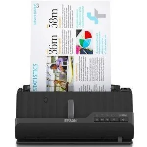 Scanner de documentos duplex profissional Epson ES-C320W com alimentador automático de documentos (ADF)