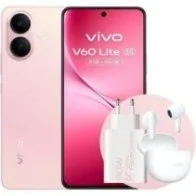 Vivo V60 Lite Smartphone 8GB 256GB 6.77" 5G Pink Includes 90W Charger and Buds
