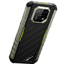 Ulefone Armor 22 Rugged Smartphone, 8GB RAM, 128GB Storage, 6.58" Screen, Black and Green
