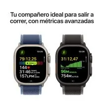 Apple Watch Ultra 3 GPS + Cellular 49mm Caixa em Titânio Natural Pulseira Azul Oceano Náutica