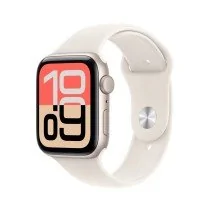 Apple Watch SE3 GPS, caixa de alumínio de 44 mm, pulseira esportiva White Star, tamanhos P e M.