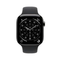 Apple Watch Series 11 GPS + Cellular 46mm Titânio Preto Ardósia Pulseira Esportiva Preta Tamanhos P e M