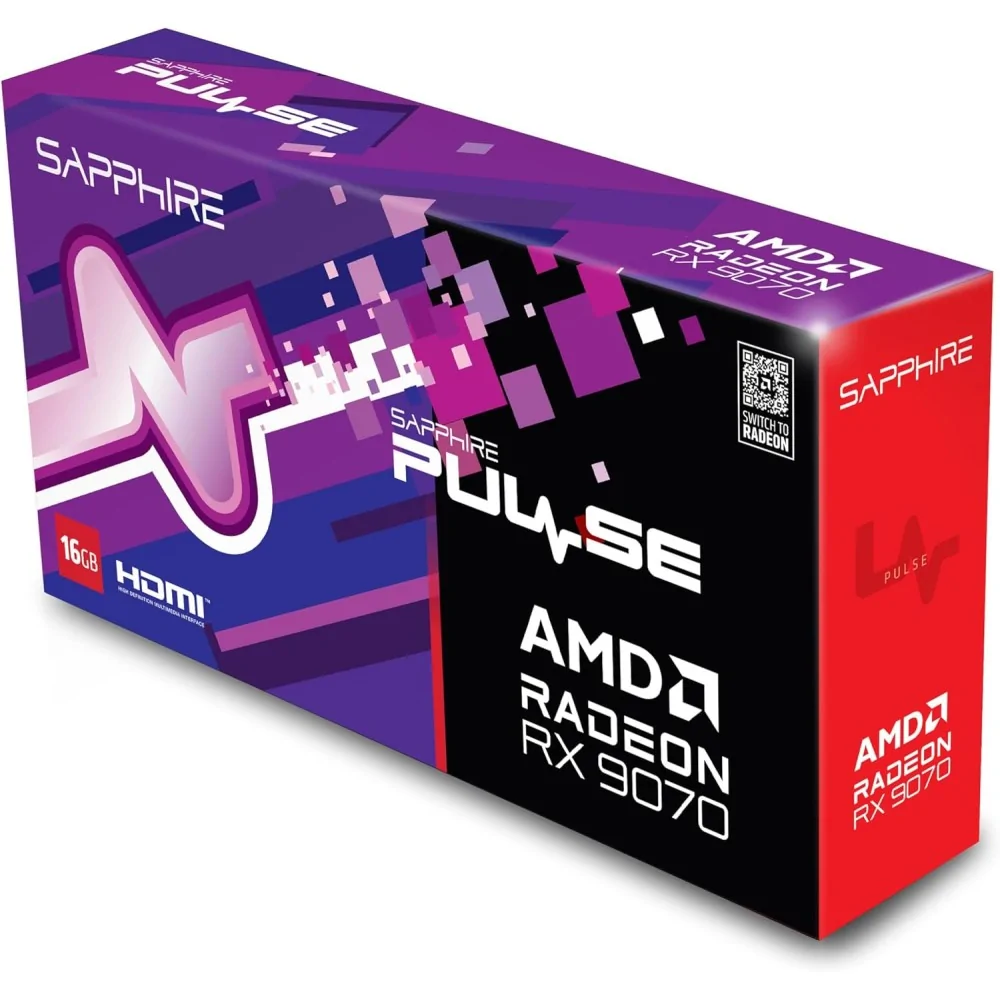 Tarjeta Gráfica Sapphire Radeon RX 9070 Pulse Gaming de SAPPHIRE en oferta | Tarjetas Graficas | Portes grátis