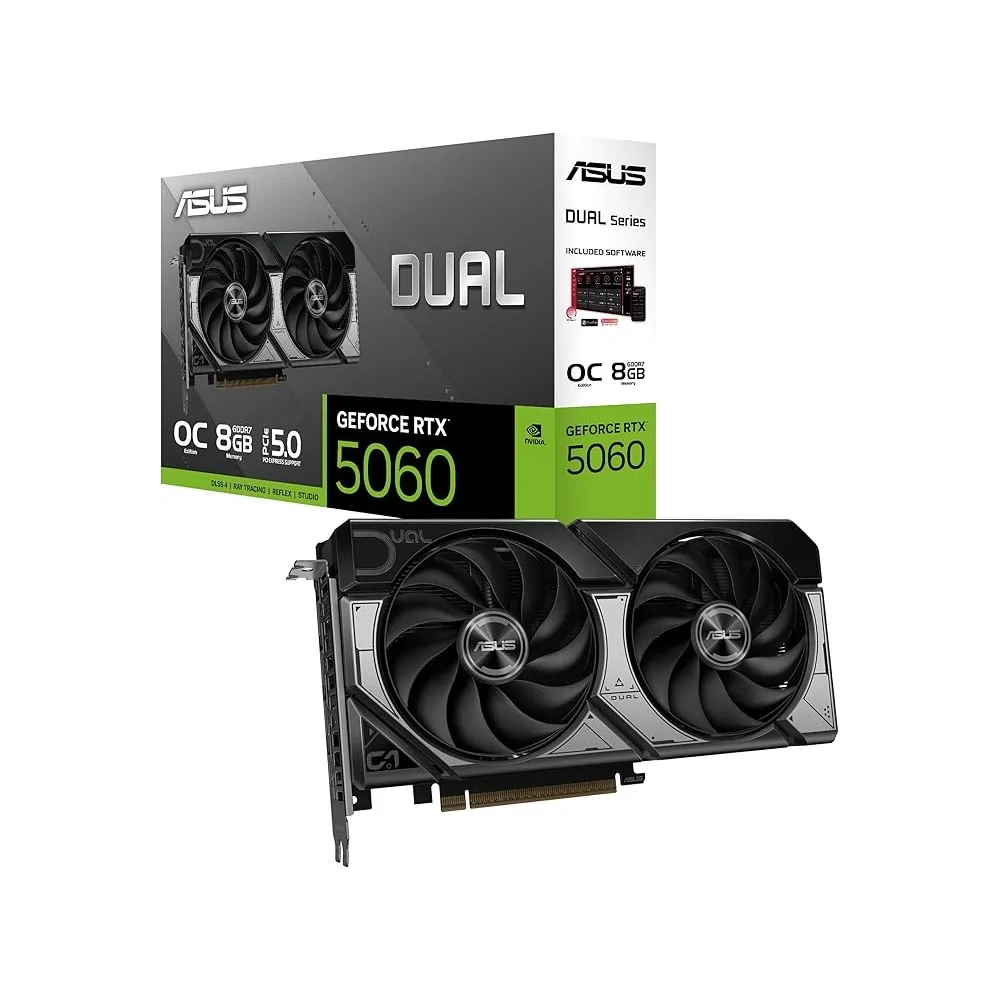 Carte graphique Asus GeForce RTX 5060 Dual OC de ASUS en oferta | Cartes graphiques | Portes grátis