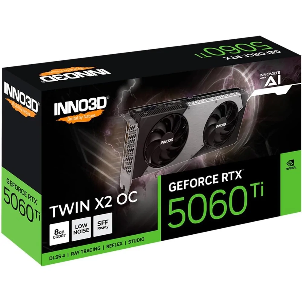 Placa Gráfica Inno3D GeForce RTX 5060 Ti Twin X2 OC 8 Gb