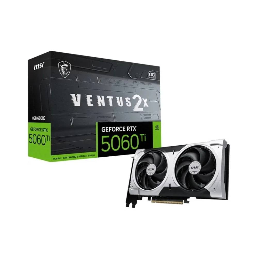 Tarjeta Gráfica MSI GeForce RTX 5060 Ti Ventus 2X OC Plus 8 Gb de MSI en oferta | Tarjetas Graficas | Portes grátis