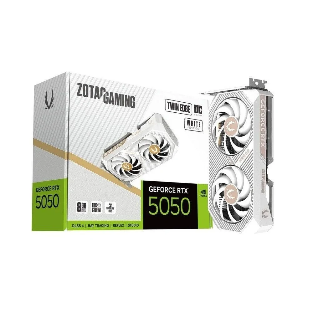 Tarjeta Gráfica Zotac Gaming GeForce RTX 5050 Twin Edge OC White de ZOTAC en oferta | Tarjetas Graficas | Portes grátis