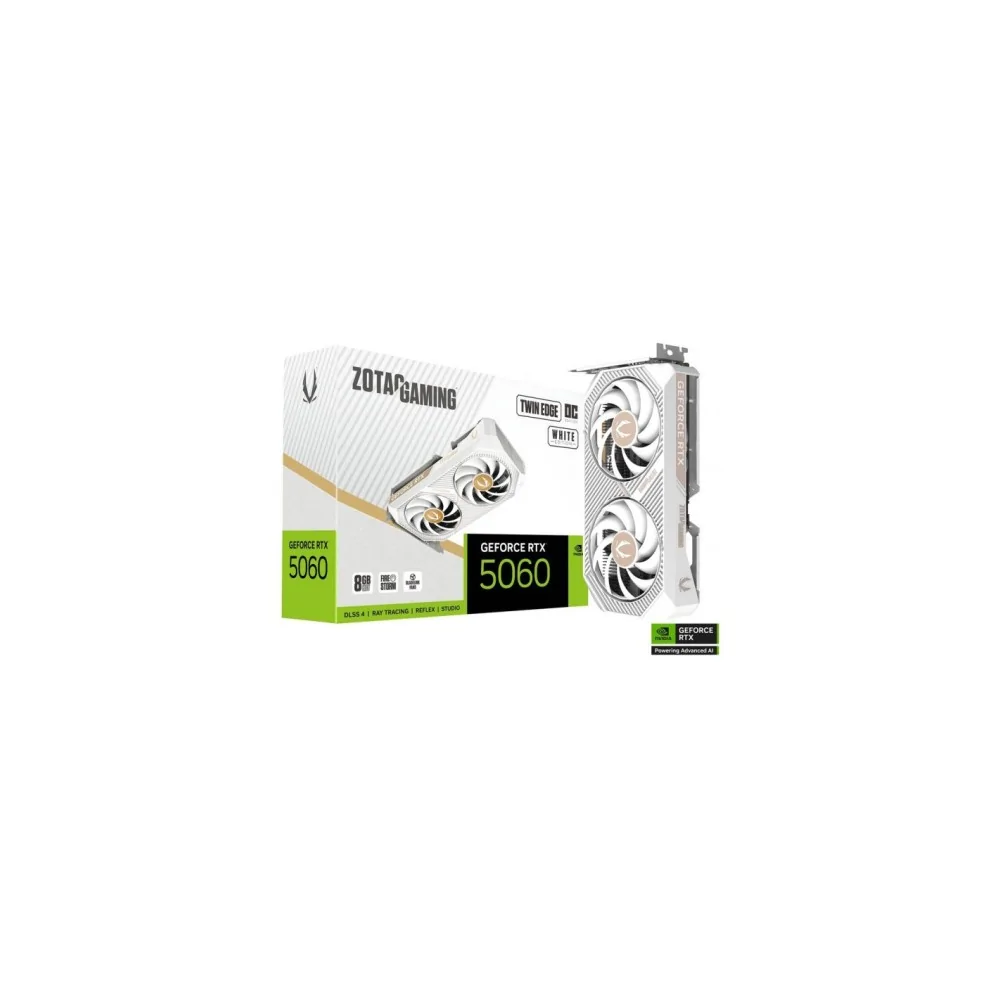 Carte graphique Zotac Gaming GeForce RTX 5060 Twin Edge OC White de ZOTAC en oferta | Cartes graphiques | Portes grátis
