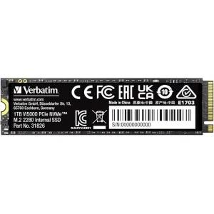 Disco Duro Verbatim Vi5000 1 TB NVMe M.2 Type 2280 de Verbatim en oferta | Discos Duros | Portes grátis