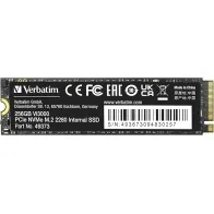 Disco Duro Verbatim Vi3000 256 GB  NVMe M.2 Type 2280