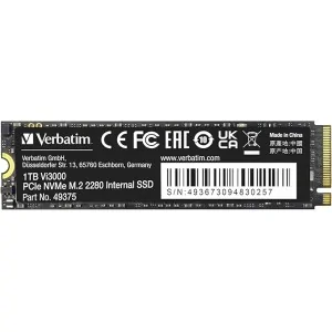 Disco Duro Verbatim Vi3000 1 TB NVMe M.2 Type 2280 de Verbatim en oferta | Discos Duros | Portes grátis