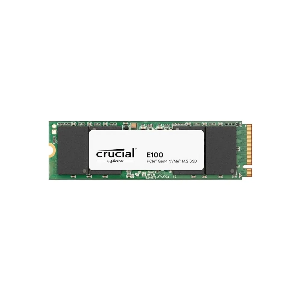 Disco Duro Crucial E100 1 TB M.2 NVMe Type 2280 de CRUCIAL en oferta | Discos Duros | Portes grátis