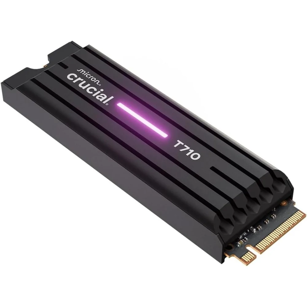 Crucial T710 2 TB Hard Drive with NVMe M.2 Type 2280 Heatsink