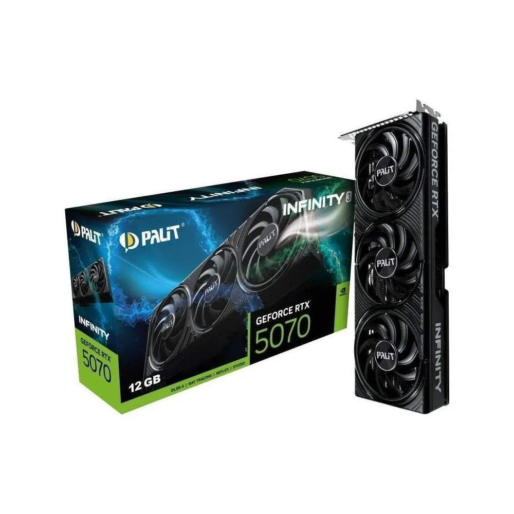 Tarjeta Gráfica Palit Nvidia GeForce RTX 5070 de PALIT en oferta | Tarjetas Graficas | Portes grátis