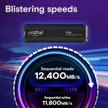 Disco Duro SSD Crucial T700 4TB M.2 PCIe Gen5 NVMe TLC de CRUCIAL en oferta | Discos Duros | Portes grátis